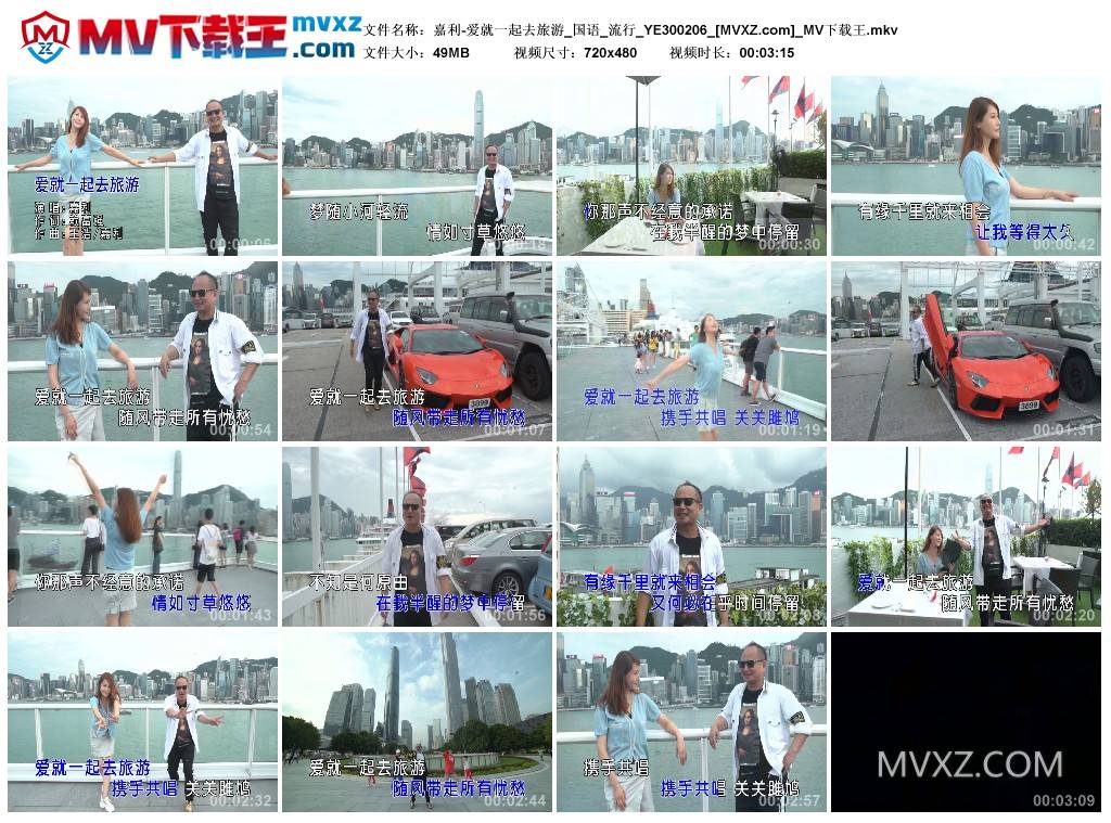 嘉利-爱就一起去旅游_国语_流行_YE300206